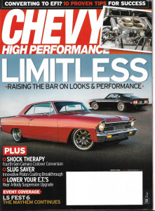 CHEVY HIGH PERFORMANCE 2016 MAR - 4TH G COILOVER, LS FEST 6, EFI, PISTON COATS